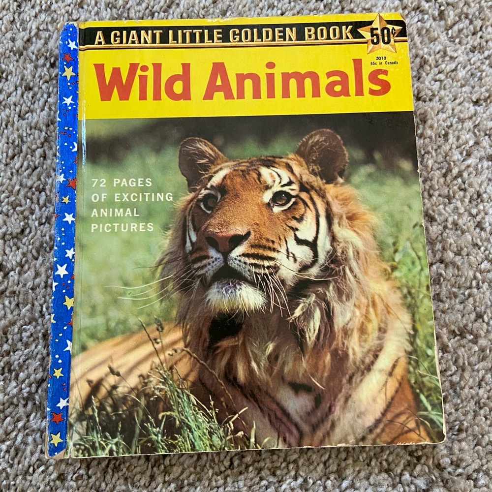 Vintage Wild Animals Golden Book